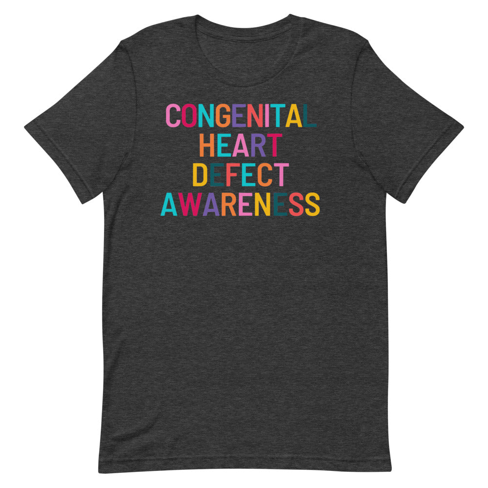 Colorful CHD Awareness - Short-Sleeve Unisex T-Shirt