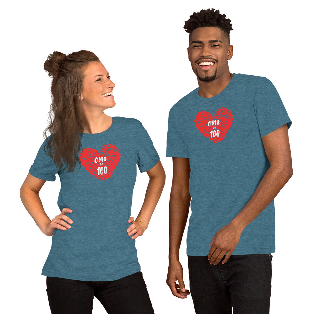 One in 100 - Short-Sleeve Unisex T-Shirt