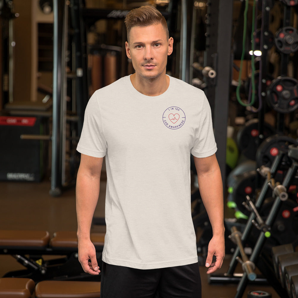 1 in 100 CHD Circle - Short-Sleeve Unisex T-Shirt