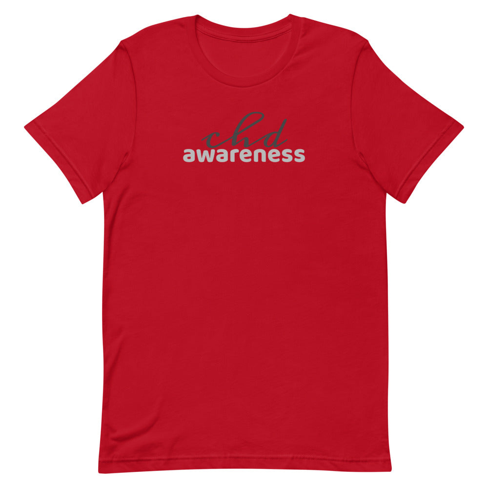 CHD Awareness Two Tone - Short-Sleeve Unisex T-Shirt