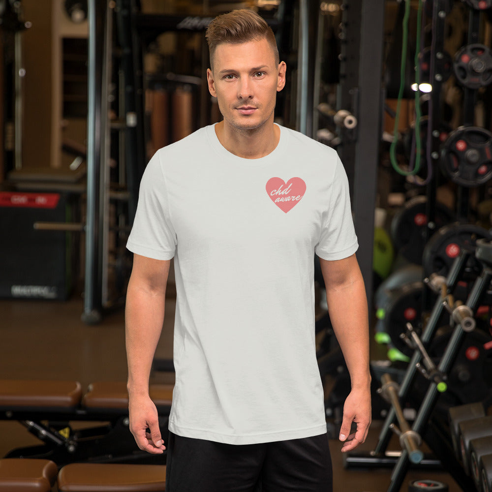 CHD Aware Heart Logo - Short-Sleeve Unisex T-Shirt