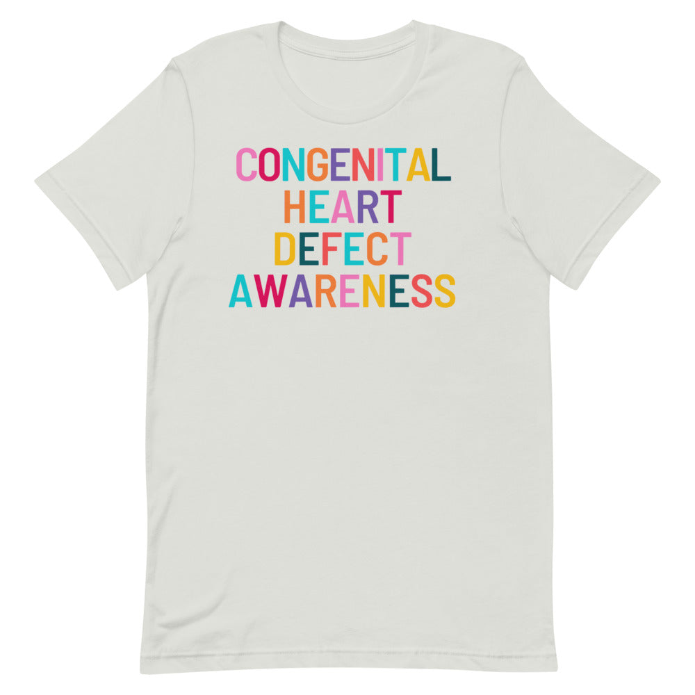 Colorful CHD Awareness - Short-Sleeve Unisex T-Shirt