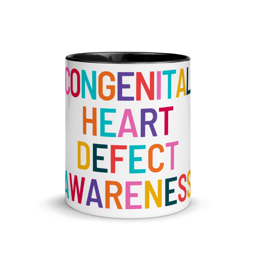 Colorful CHD Awareness - Mug with Color Inside