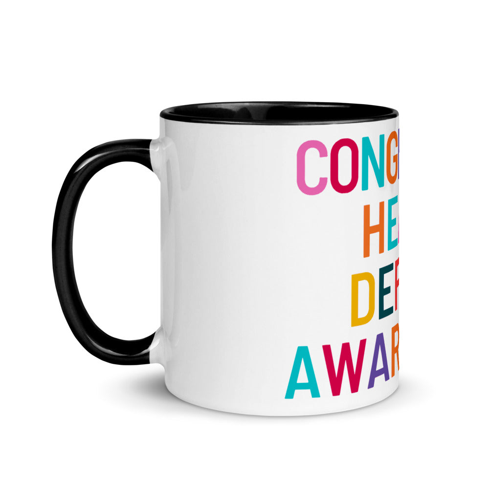 Colorful CHD Awareness - Mug with Color Inside