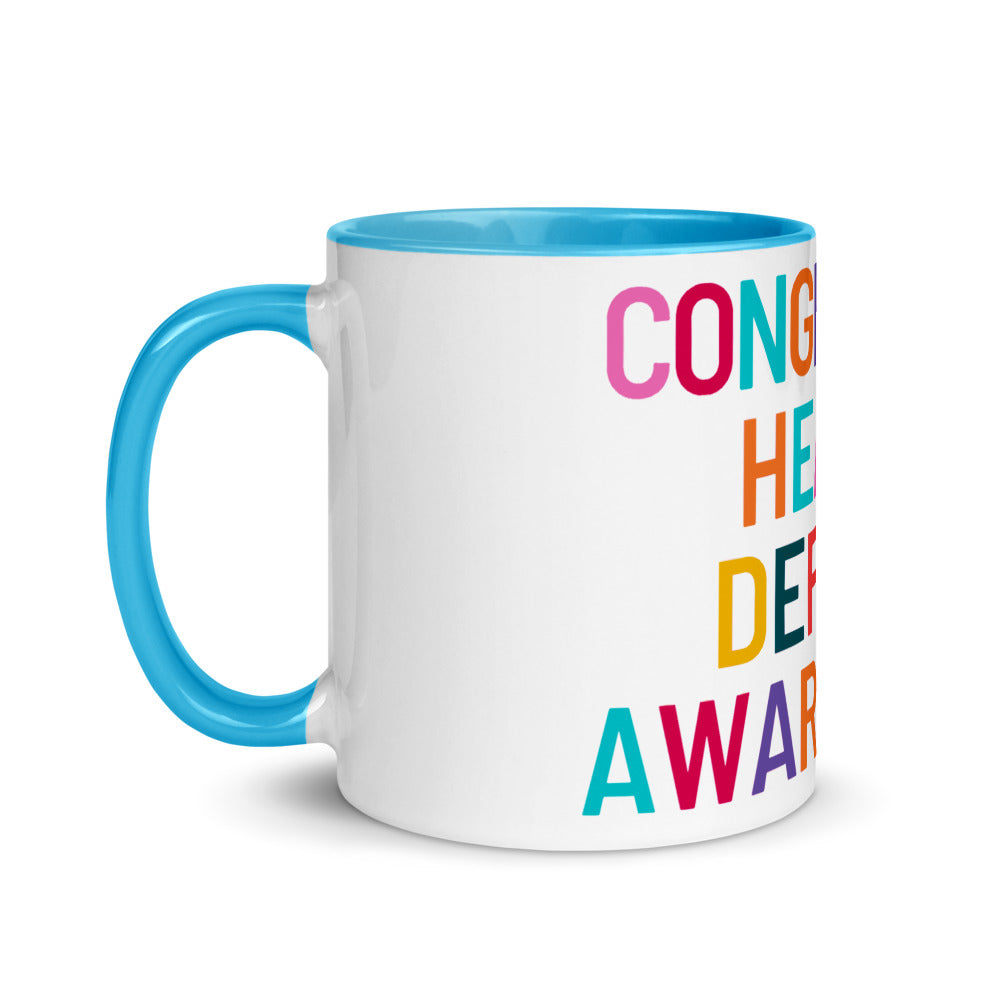 Colorful CHD Awareness - Mug with Color Inside