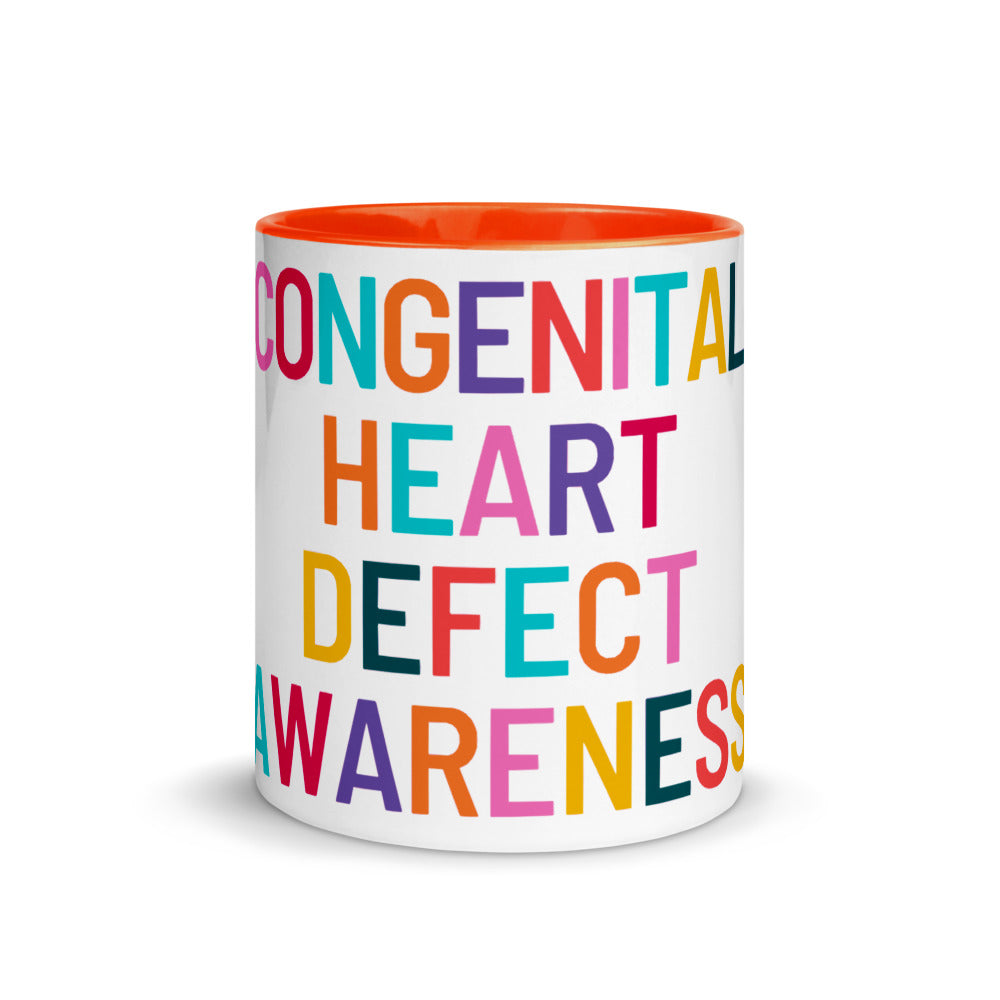 Colorful CHD Awareness - Mug with Color Inside