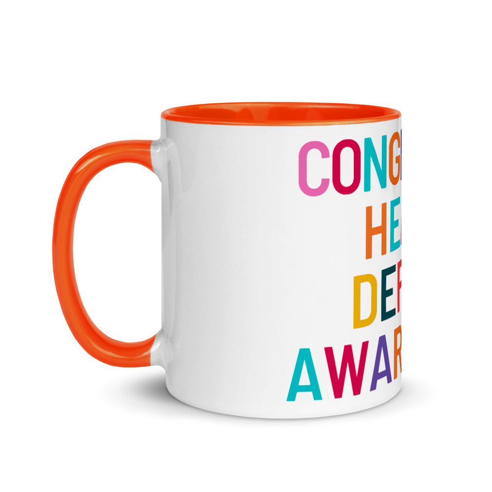 Colorful CHD Awareness - Mug with Color Inside