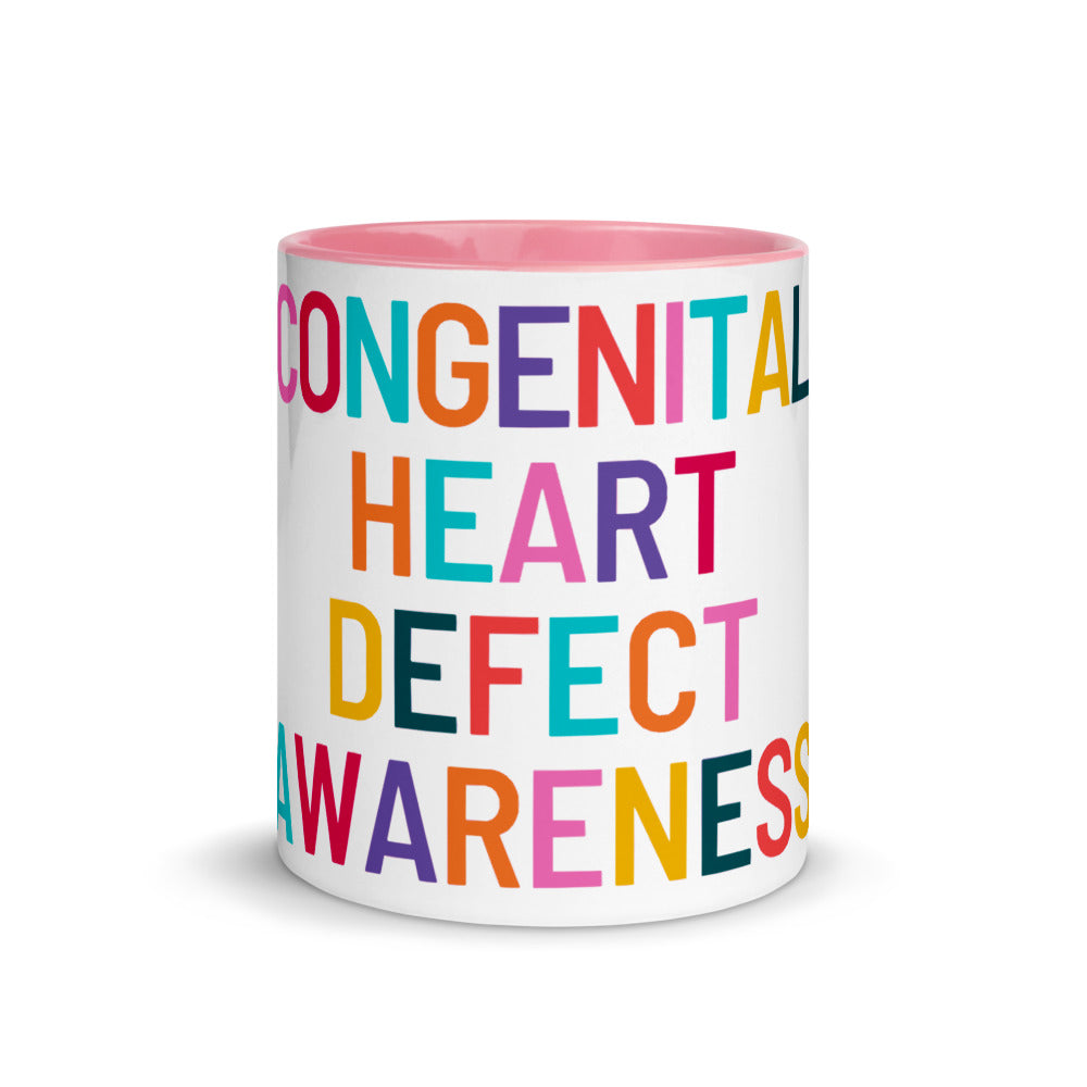 Colorful CHD Awareness - Mug with Color Inside