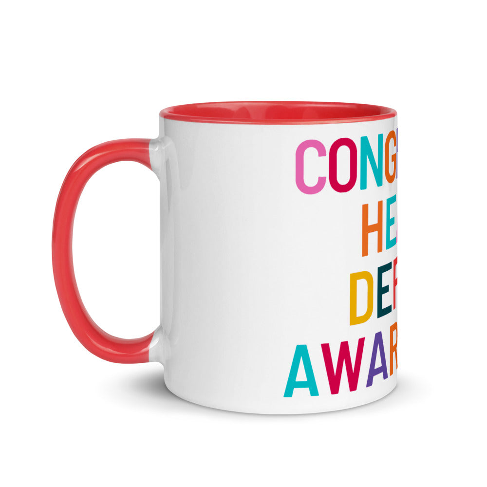 Colorful CHD Awareness - Mug with Color Inside