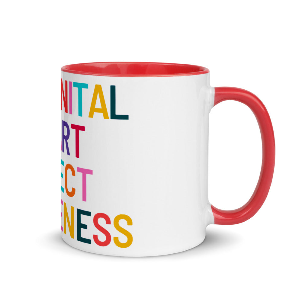 Colorful CHD Awareness - Mug with Color Inside