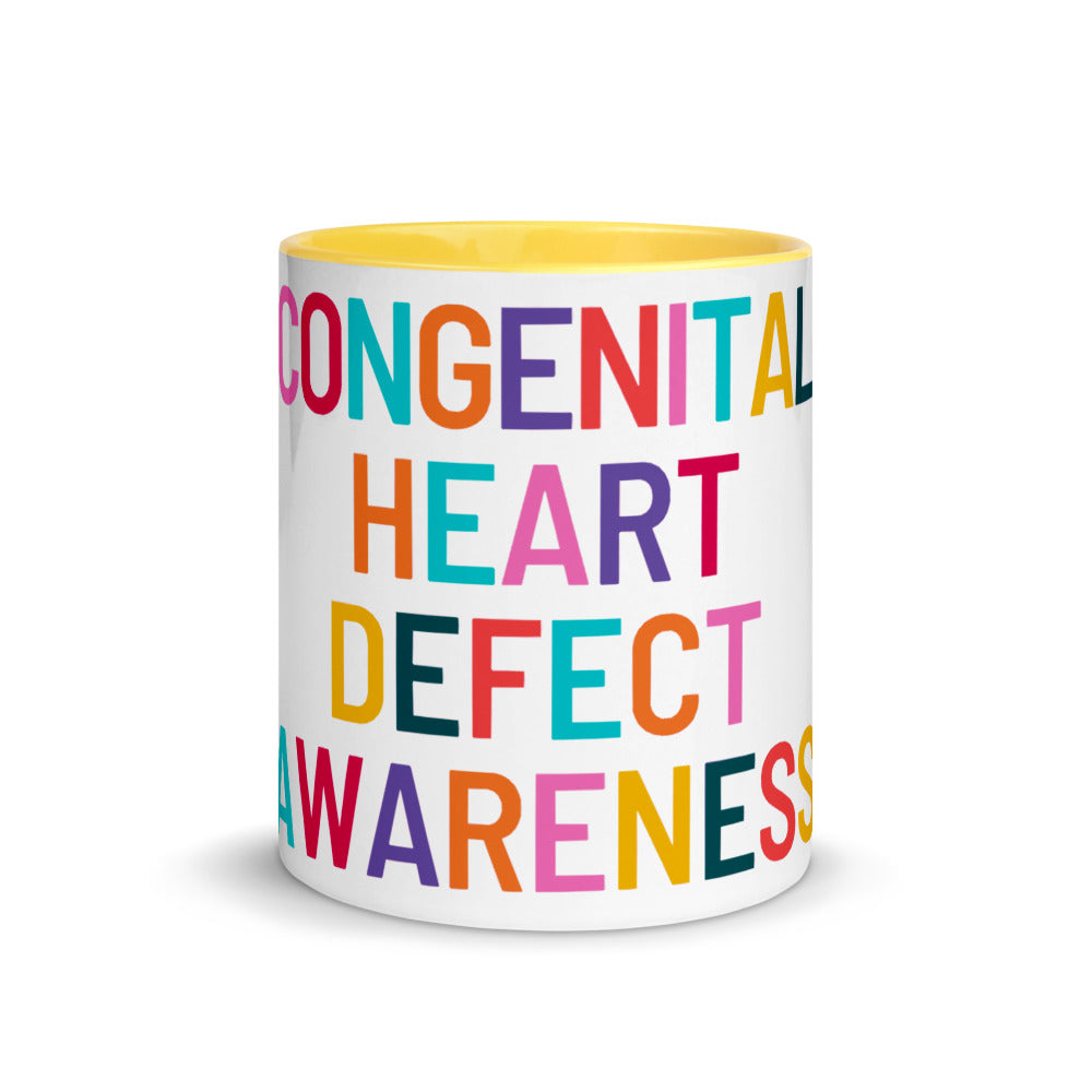 Colorful CHD Awareness - Mug with Color Inside