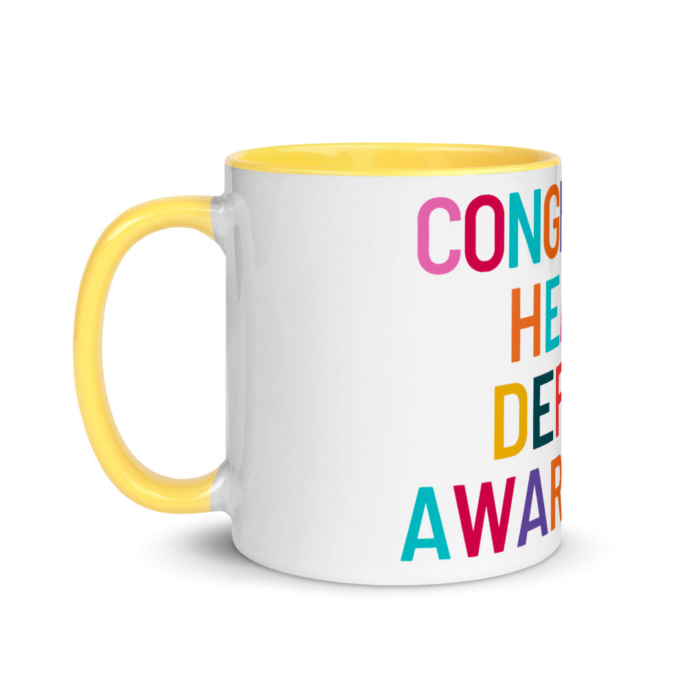 Colorful CHD Awareness - Mug with Color Inside