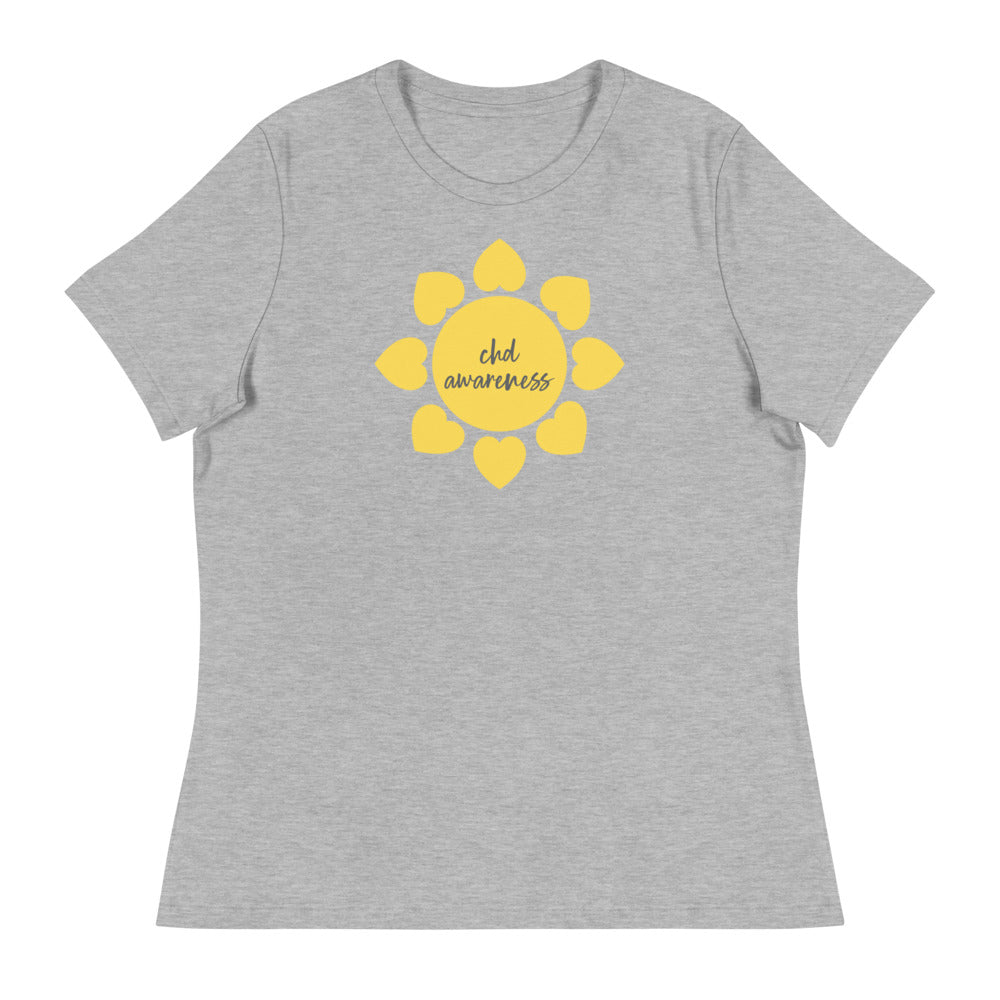 CHD Awareness Sun - Women's Relaxed T-Shirt