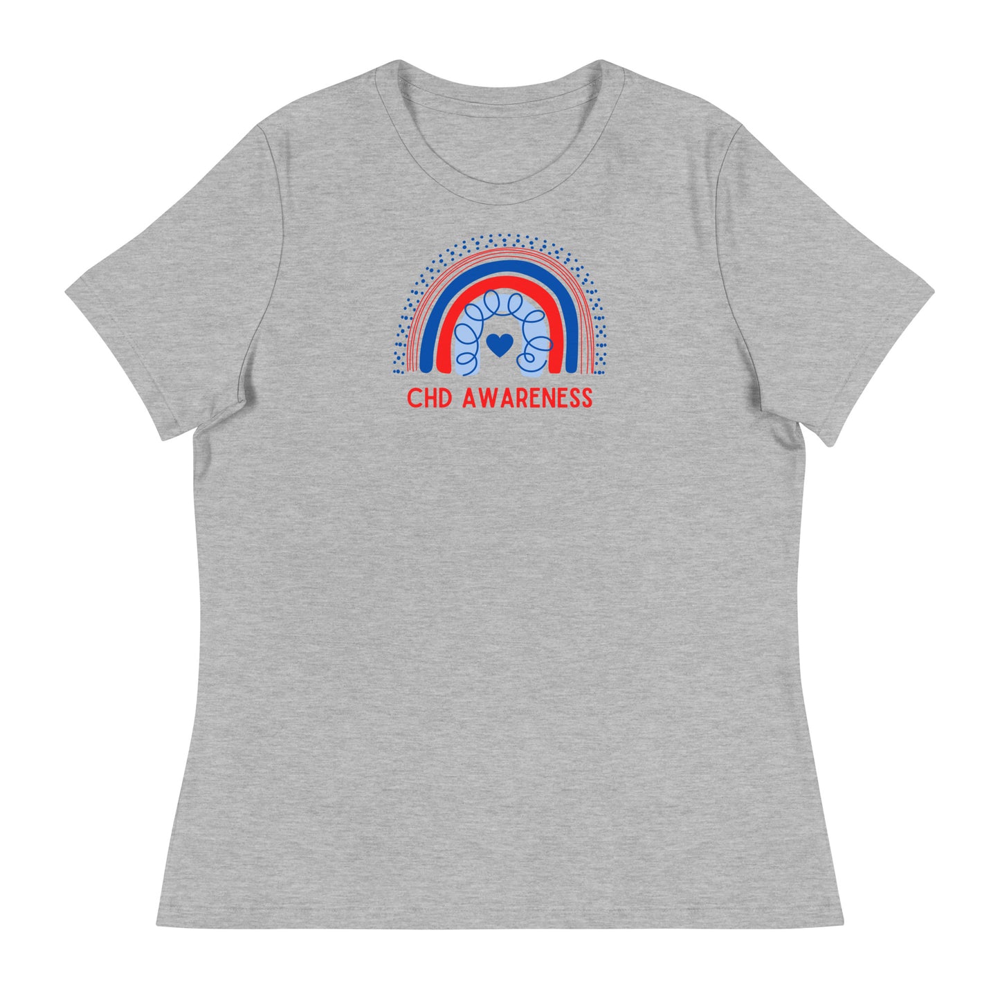 CHD Awareness Rainbow - Women's Relaxed T-Shirt
