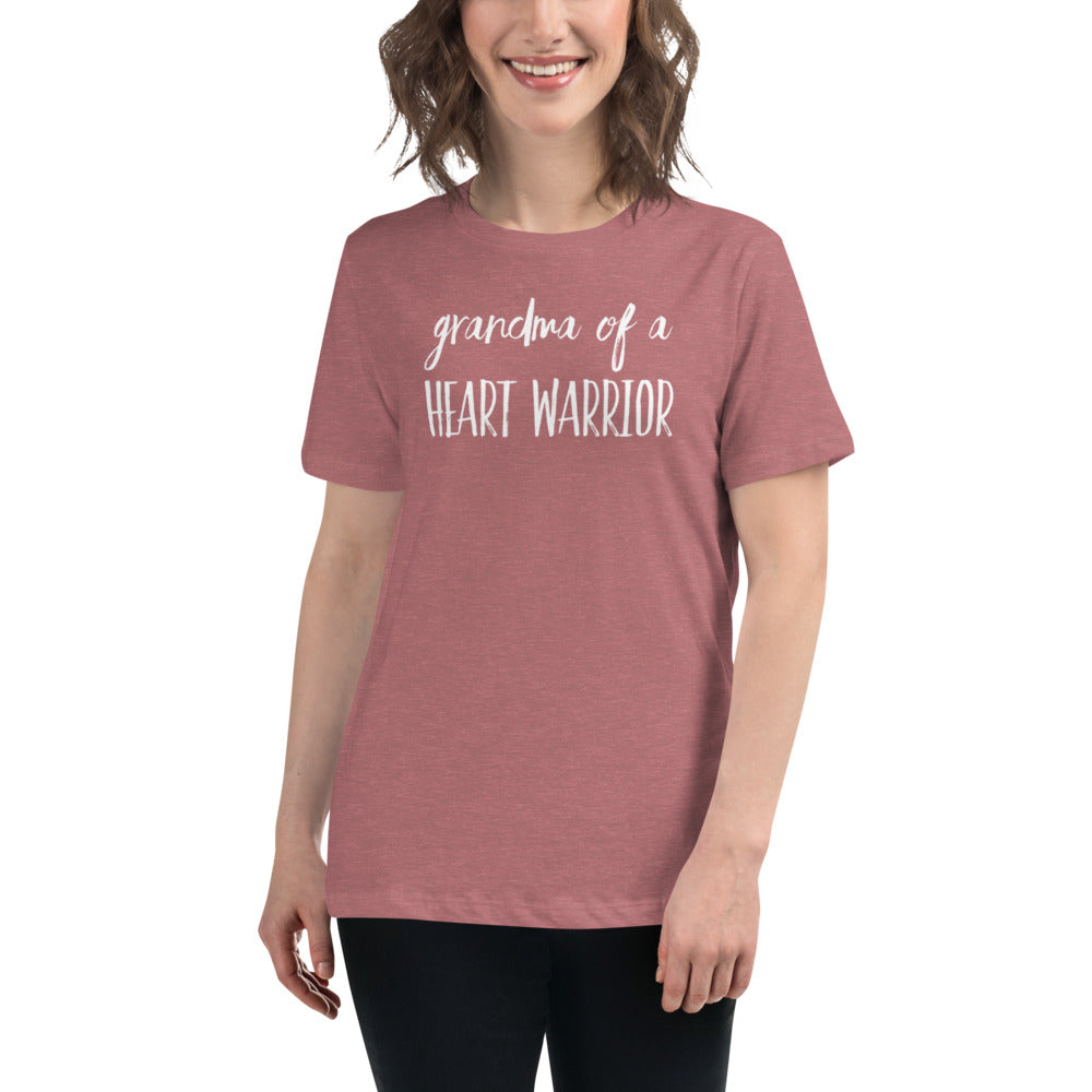 Grandma of a Heart Warrior - Women's Relaxed T-Shirt