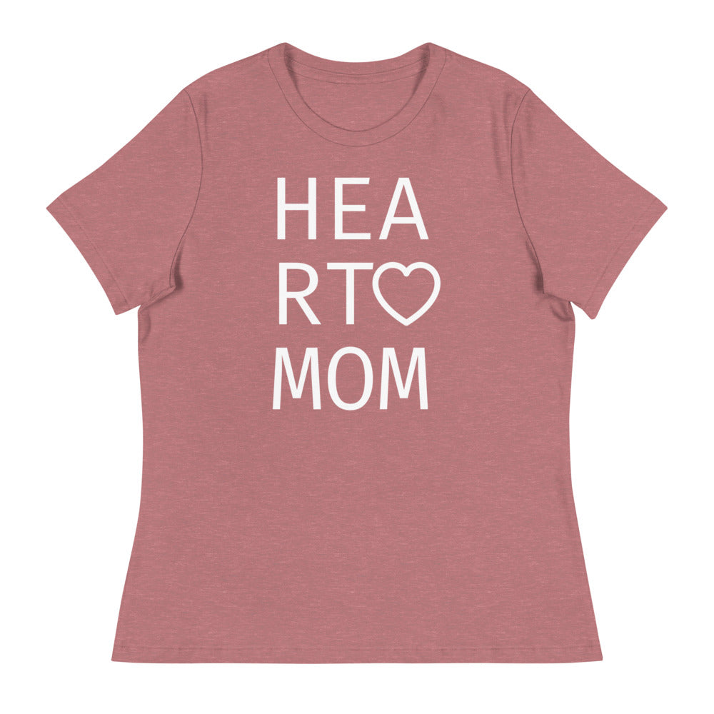 Heart Mom - Women's Relaxed T-Shirt