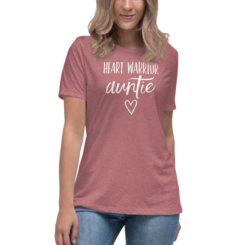 Heart Warrior Auntie - Women's Relaxed T-Shirt
