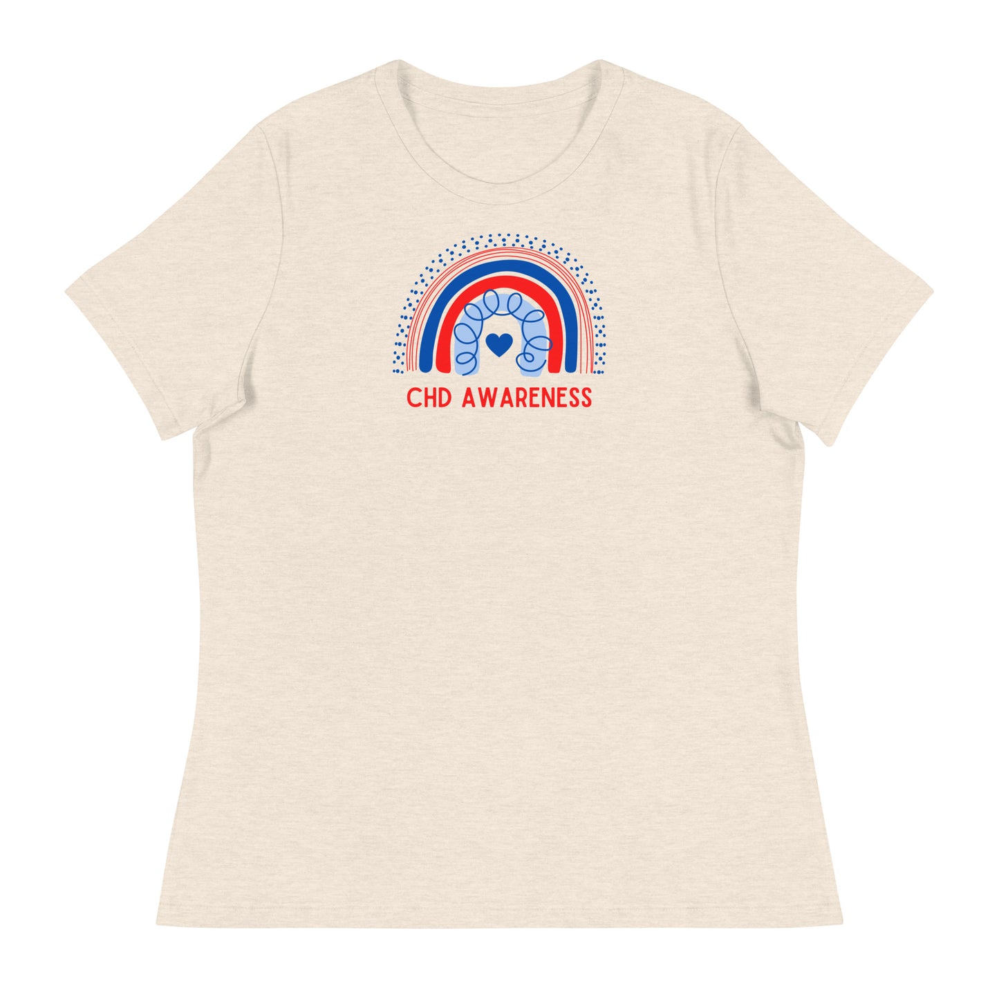 CHD Awareness Rainbow - Women's Relaxed T-Shirt