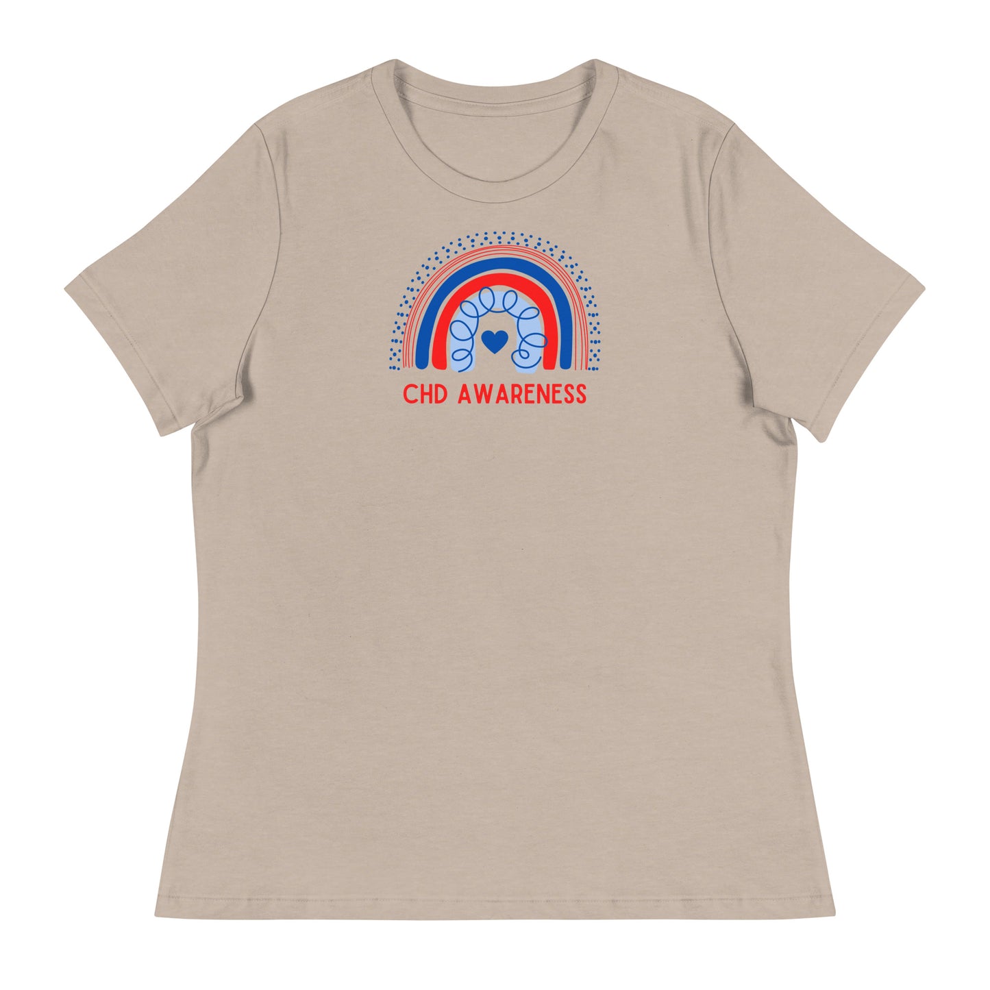 CHD Awareness Rainbow - Women's Relaxed T-Shirt