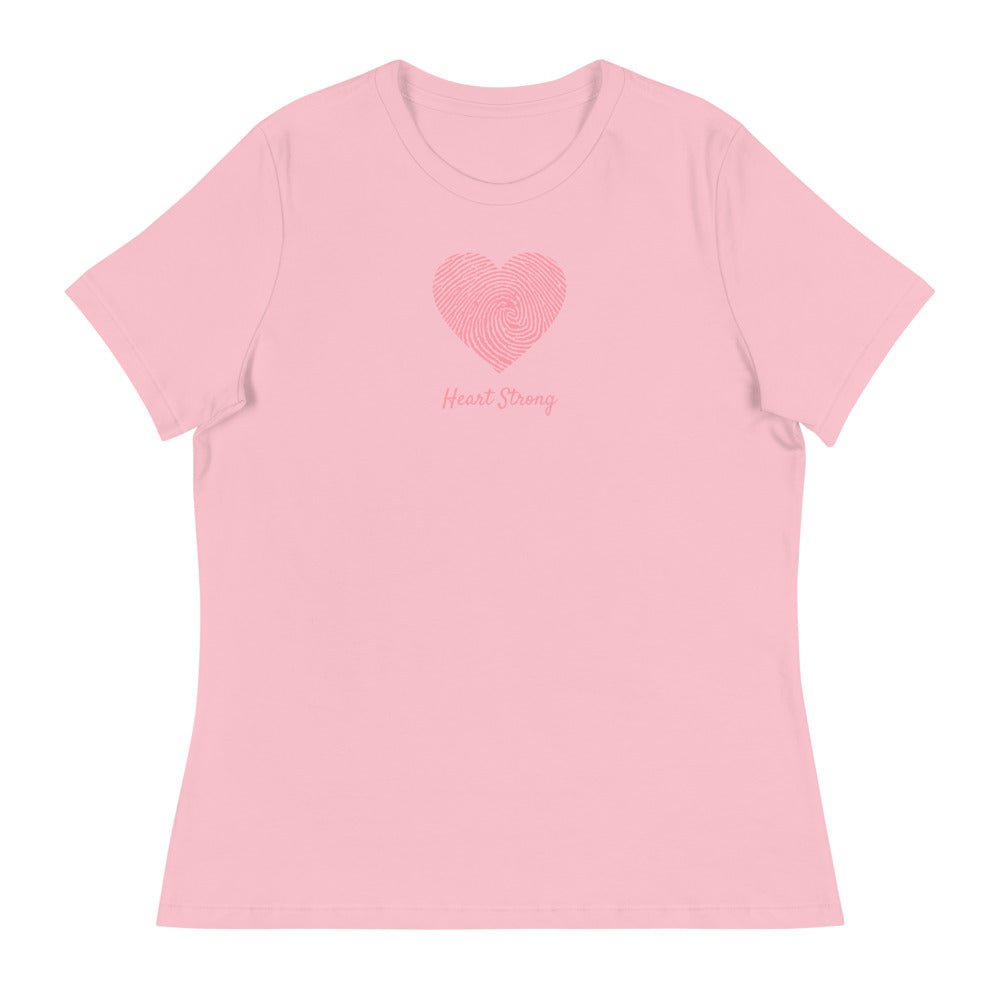CHD Heart Strong Fingerprint - Women's Relaxed T-Shirt