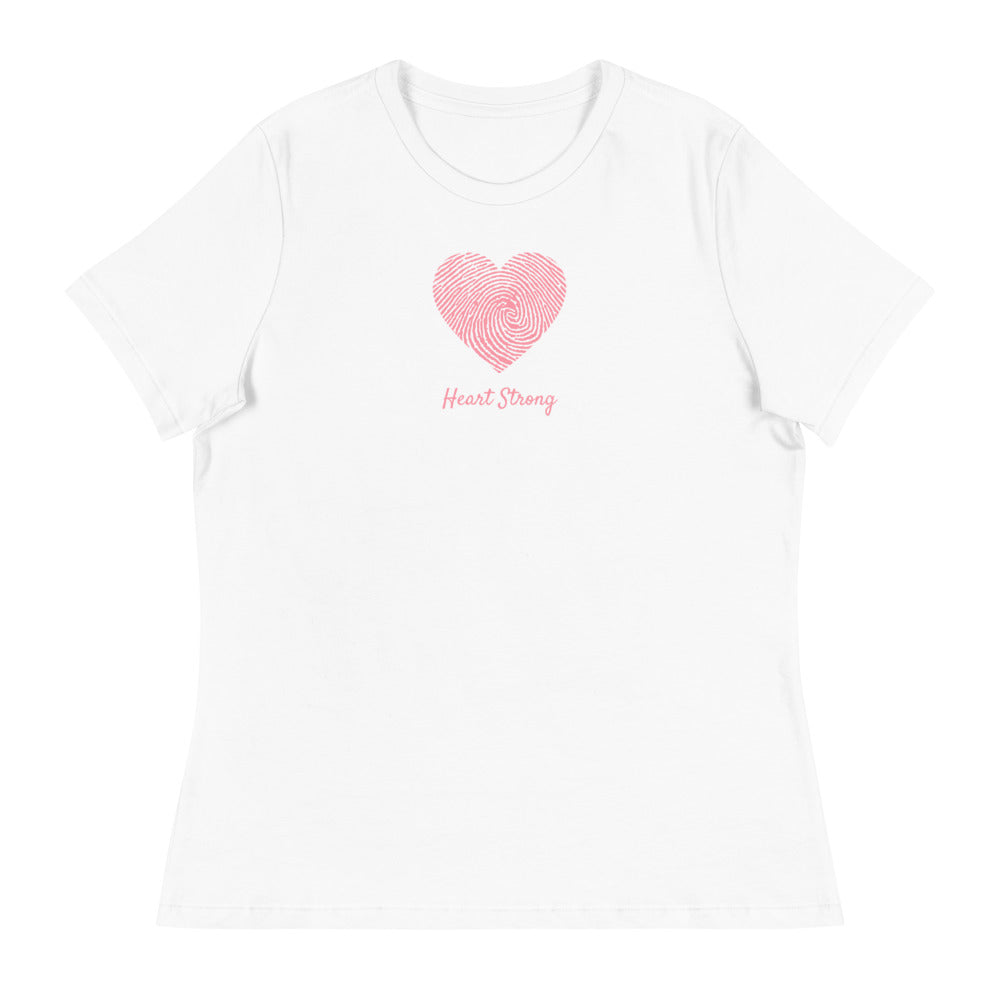 CHD Heart Strong Fingerprint - Women's Relaxed T-Shirt