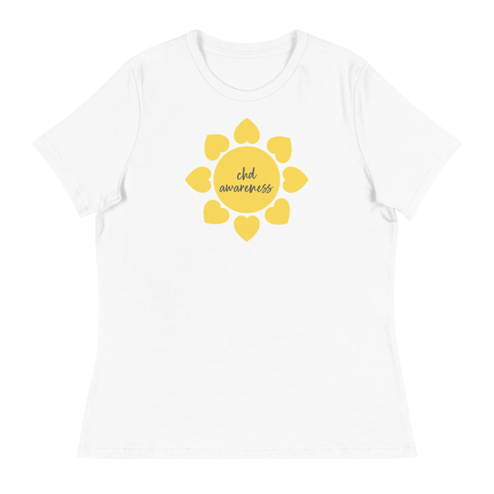 CHD Awareness Sun - Women's Relaxed T-Shirt