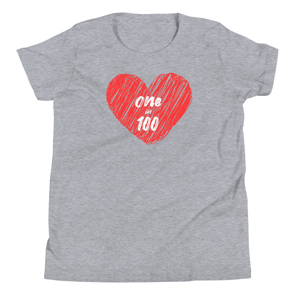 One in 100 - Youth Short Sleeve T-Shirt – CHD Apparel