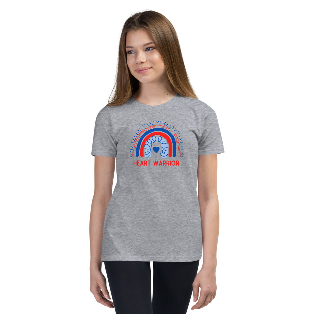 Rainbow Heart Warrior - Youth Short Sleeve T-Shirt