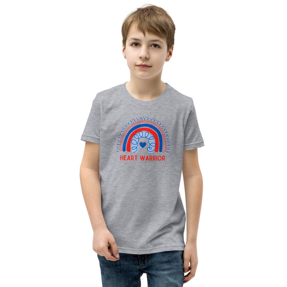 Rainbow Heart Warrior - Youth Short Sleeve T-Shirt