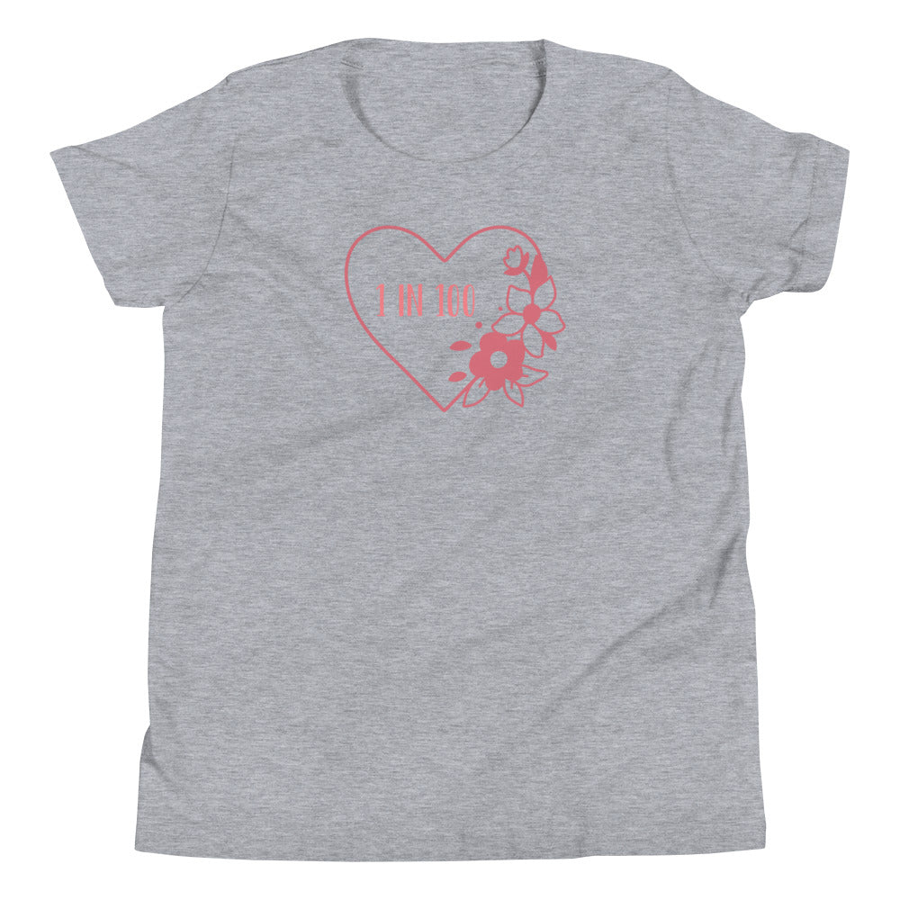 Heart Flower - Youth Short Sleeve T-Shirt