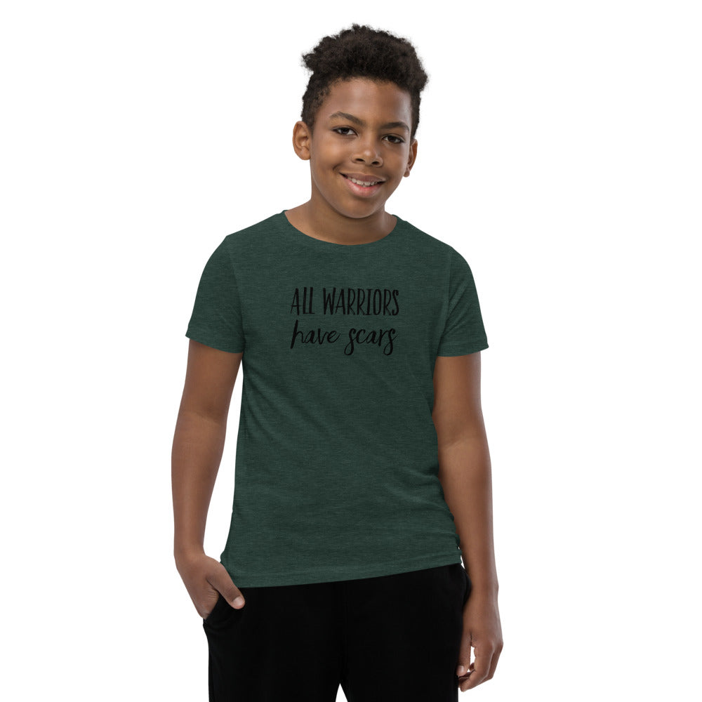 All Warriors Have Scars - Youth Short Sleeve T-Shirt