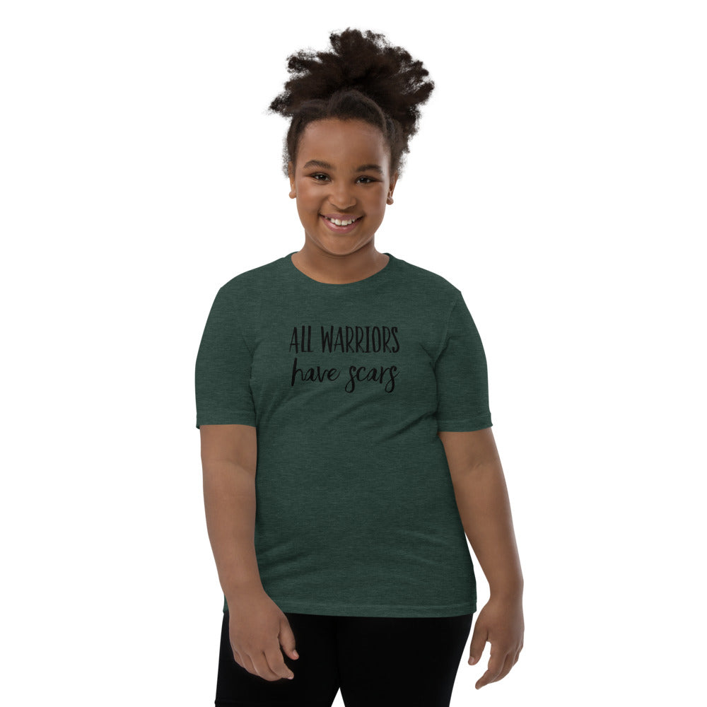 All Warriors Have Scars - Youth Short Sleeve T-Shirt