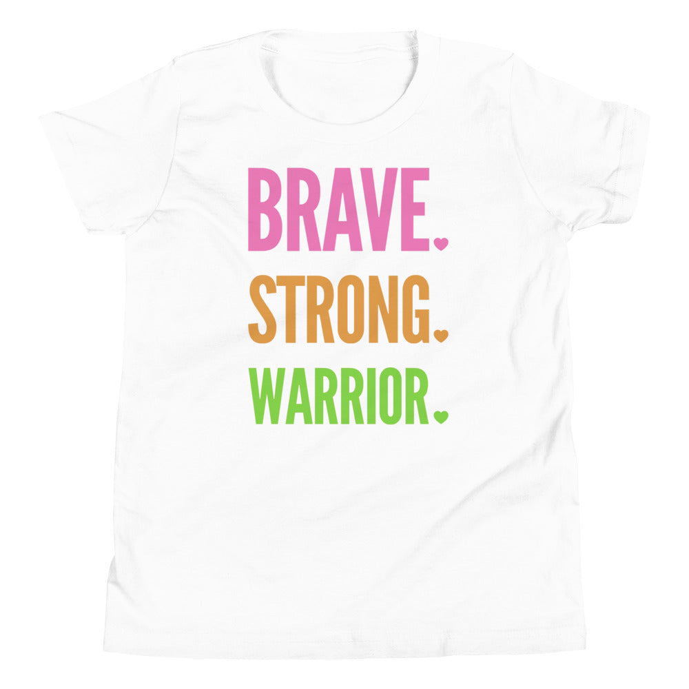 Brave. Strong. Warrior. - Youth Short Sleeve T-Shirt