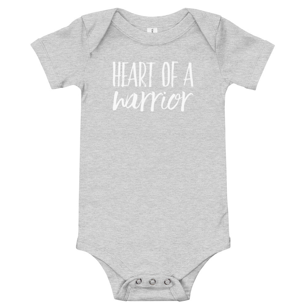 Heart of a Warrior - Baby short sleeve one piece