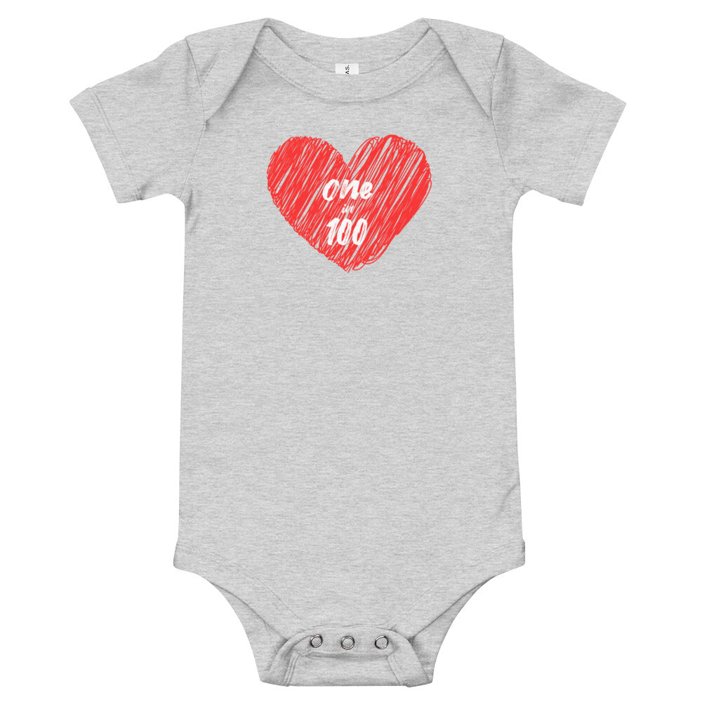 One in 100 - Baby short sleeve one piece