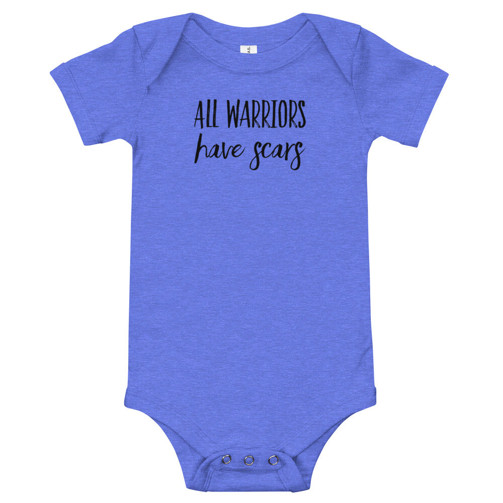All Warriors Have Scars - Baby short sleeve one piece