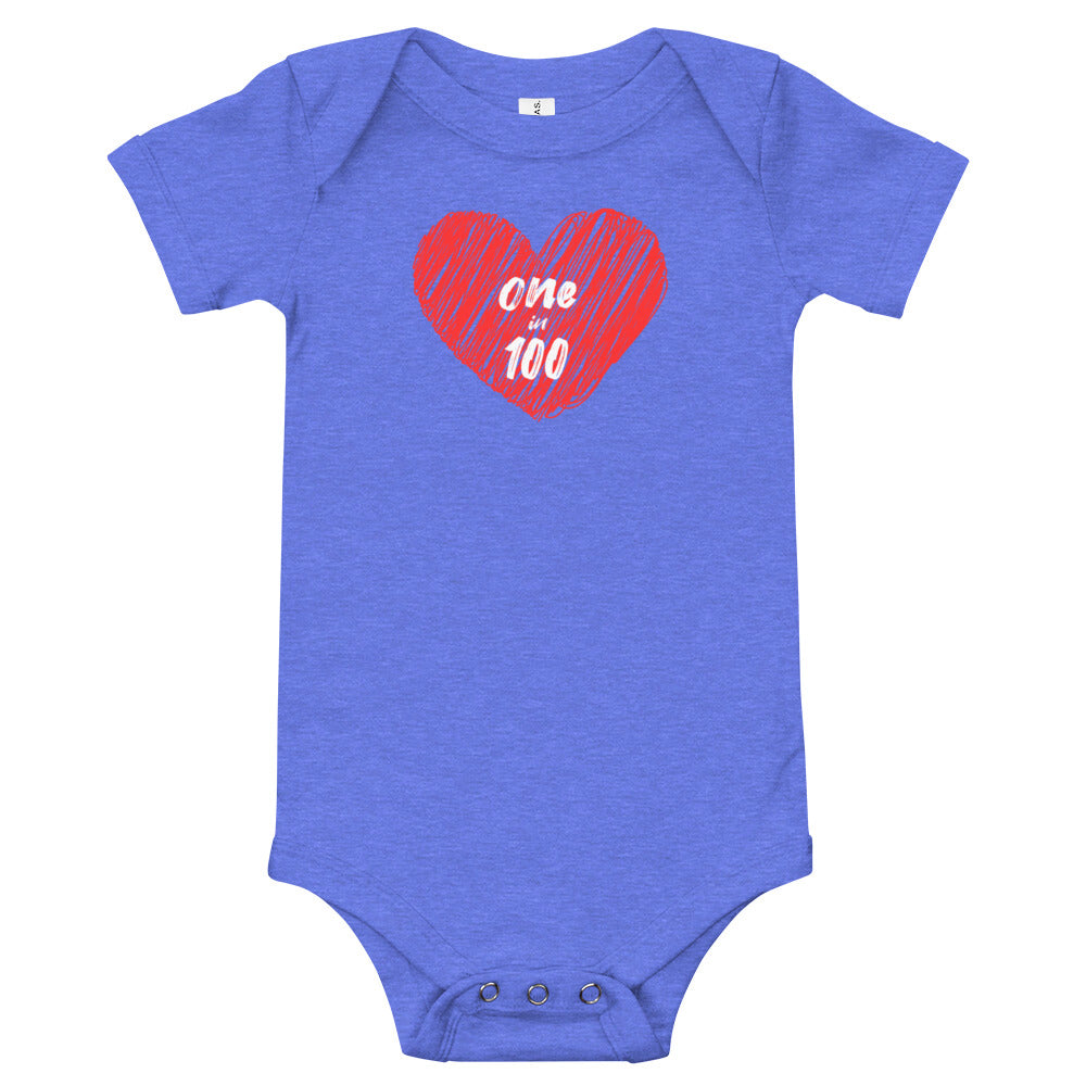 One in 100 - Baby short sleeve one piece
