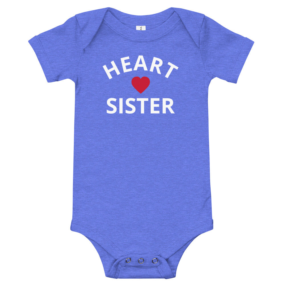 Heart Sister - Baby short sleeve one piece