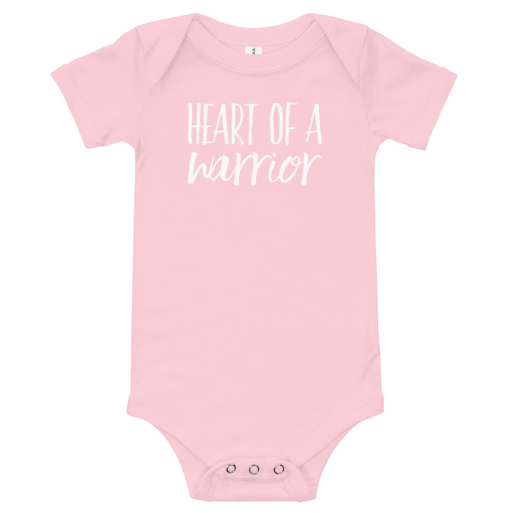 Heart of a Warrior - Baby short sleeve one piece