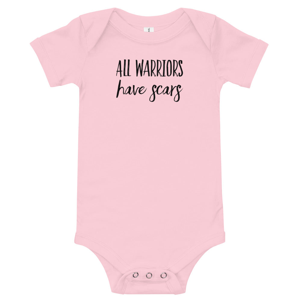 All Warriors Have Scars - Baby short sleeve one piece