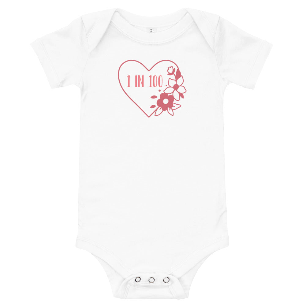 Heart Flower - Baby short sleeve one piece