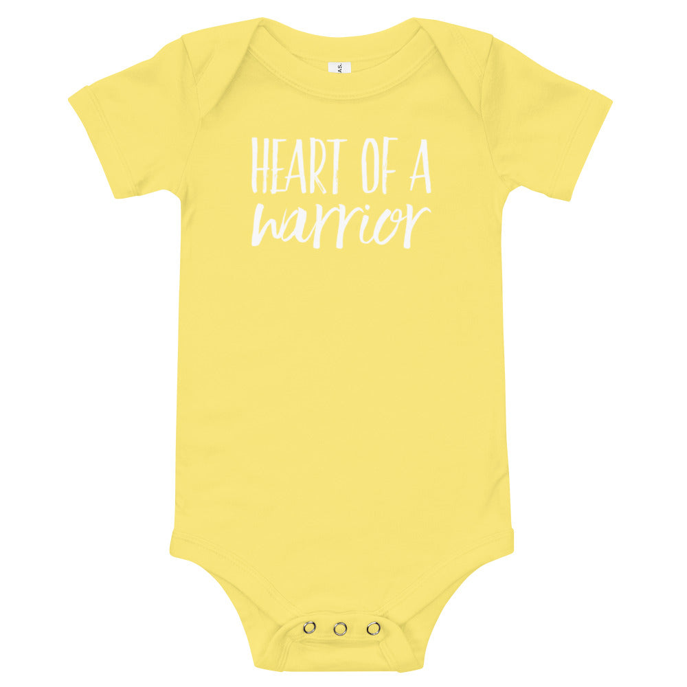 Heart of a Warrior - Baby short sleeve one piece