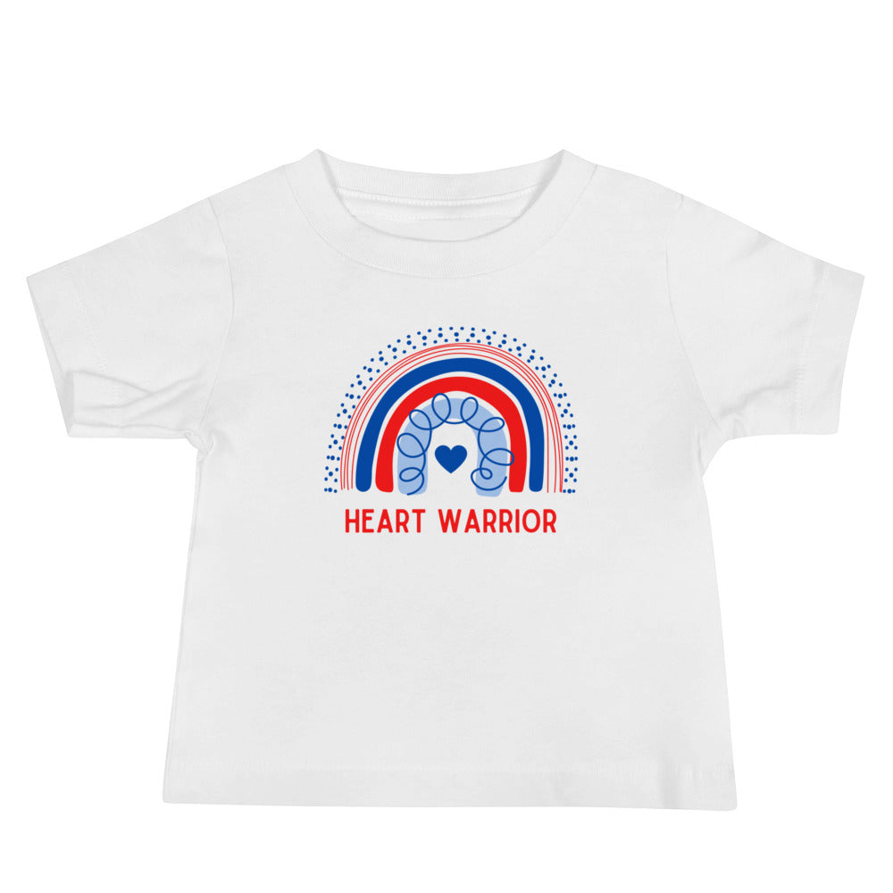 Rainbow Heart Warrior - Baby Jersey Short Sleeve Tee