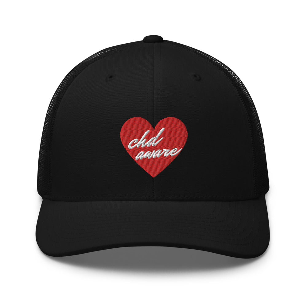 CHD Aware Heart Logo - Trucker Cap