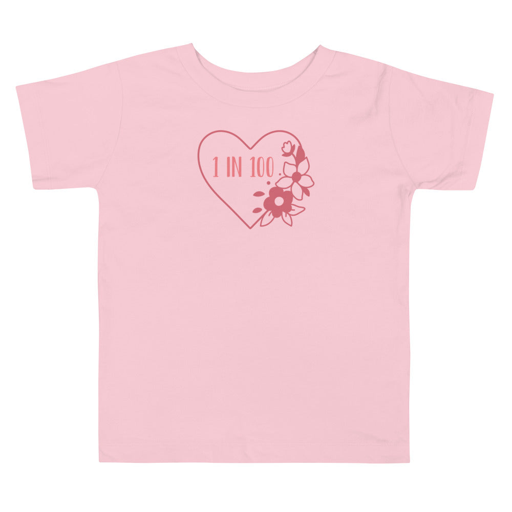 Heart Flower - Toddler Short Sleeve Tee