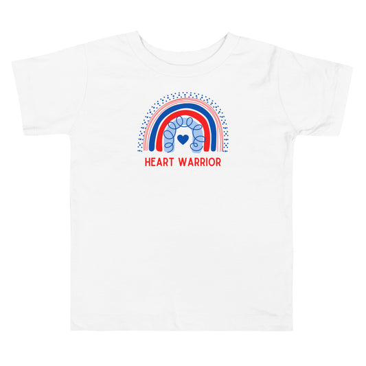 Rainbow Heart Warrior - Toddler Short Sleeve Tee