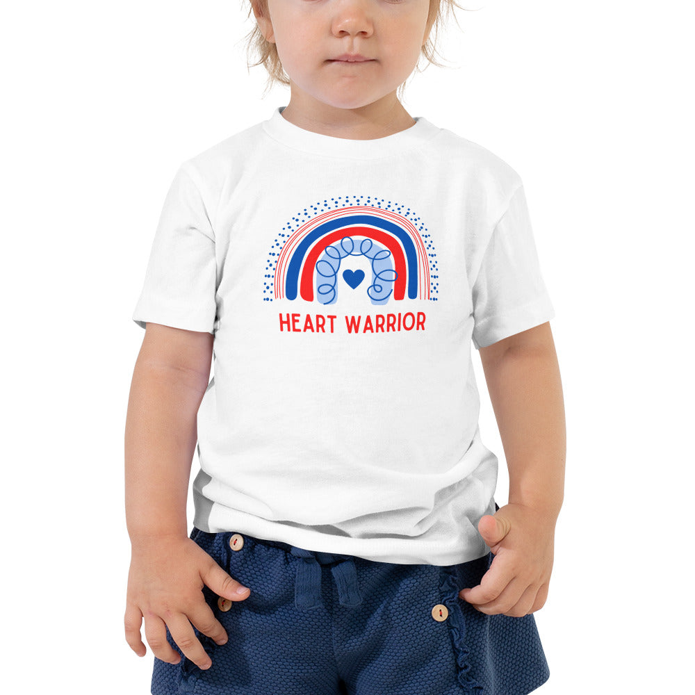 Rainbow Heart Warrior - Toddler Short Sleeve Tee