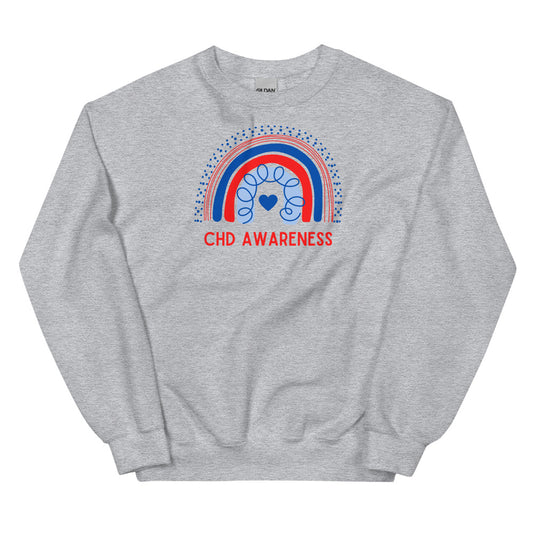 CHD Awareness Rainbow - Unisex Sweatshirt