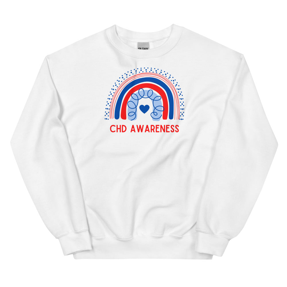 CHD Awareness Rainbow - Unisex Sweatshirt