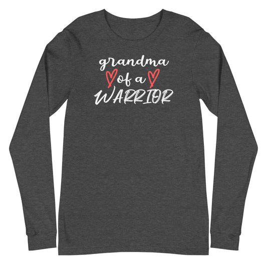 Grandma of a Warrior - Unisex Long Sleeve Tee